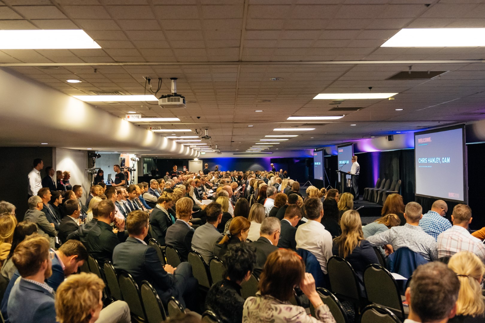 Chris Hanley opening RISE 2019.